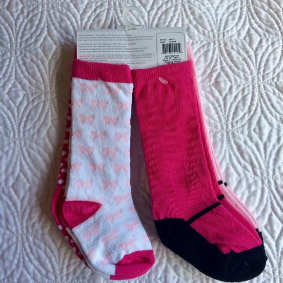 New-12-24 Mary Jane Long Socks- Luvable Friends - Picture 3 of 3